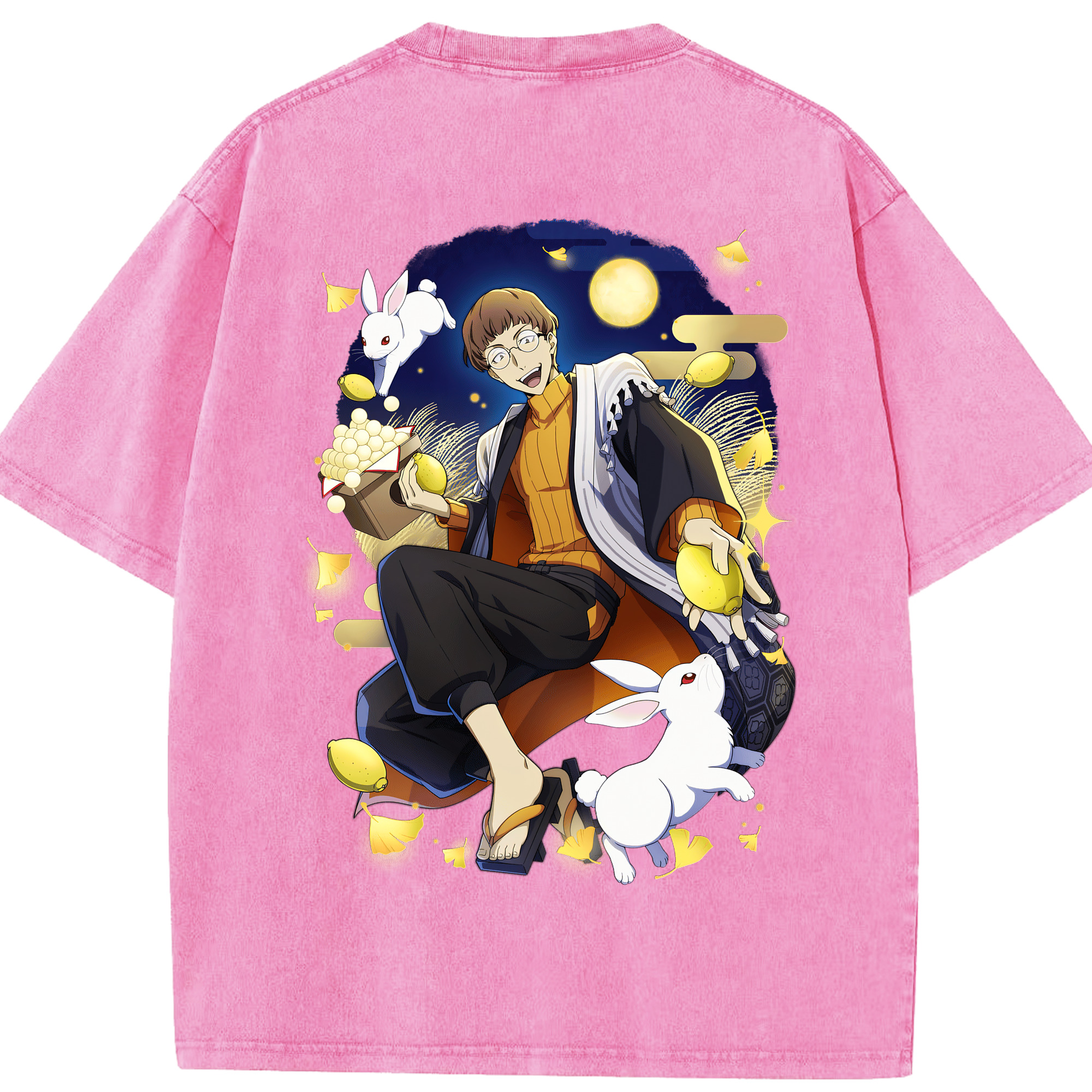 （画像用） 文豪ストレイドッグス Bungo Stray Dogs 綿100% ヴィンテージ風 半袖Tシャツ（背面プリント）